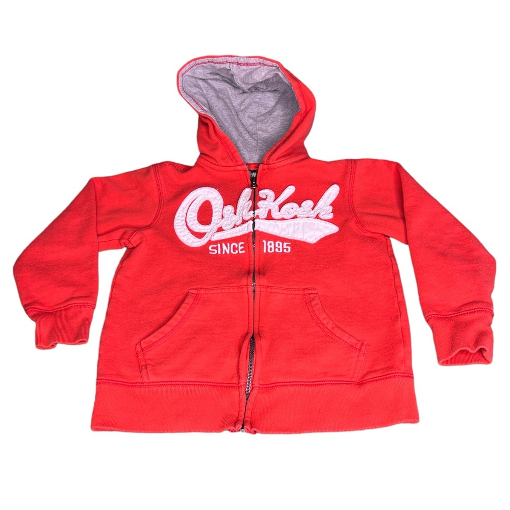 Oshkosh Hooded Full Zip Sweatshirt Orange